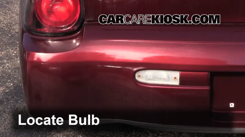 2001 Chevrolet Monte Carlo LS 3.4L V6 Luces Luz de reversa (reemplazar foco)
